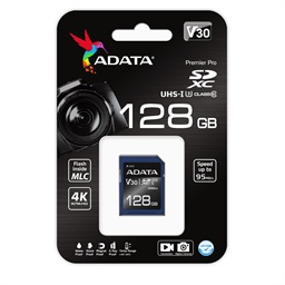 ADATA V30S SDXC 128GB UHS-I U3 Class 10