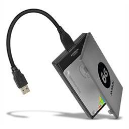 AXAGON ADSA-1S6, USB 3.2 Gen 1 - SATA 6G SSD HDD adaptér vč. 2.5" pouzdra