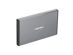 Externí box pro HDD 2,5" USB 3.0 Natec Rhino Go, šedý, hliníkové tělo