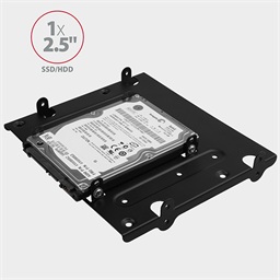 AXAGON RHD-435, kovový rámeček pro 4x 2.5" nebo 2x 2.5" HDD SSD a 1x 3.5" HDD do 5.25" pozice