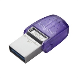 Kingston DataTraveler MicroDuo 3C 128GB USB 3.2 USB-A + USB-C Fialová