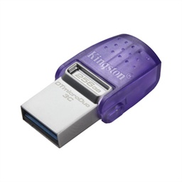 Kingston DataTraveler MicroDuo 3C 256GB USB 3.2 USB-A + USB-C Fialová