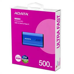 ADATA Elite SE880 500GB SSD Externí Modrá 5R
