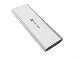 Externí box pro SSD Natec RHINO M.2 NVME LITE USB-C 3.2 GEN 2, hliníkové tělo, ARCTIC SILVER