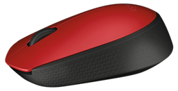 Logitech M171 Kancelářská Optická 1 000 DPI Bezdrátová USB Černá-červená