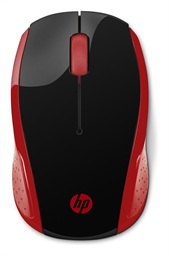 HP 200 Cestovní Optická 1 000 DPI Bezdrátová USB Červená