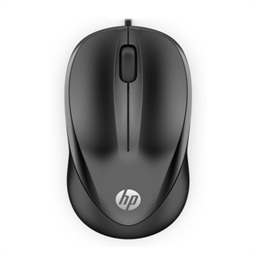 HP Wired 1000 Cestovní Optická 1 200 DPI Drátová USB Černá