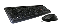 Klávesnice C-TECH KBM-102, drátový combo set s myší, USB, CZ SK