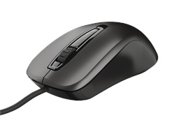 TRUST CARVE Kancelářská Optická 1 200 DPI Drátová USB Černá