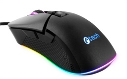 C-TECH Dawn Herní Optická Pro praváky 6 400 DPI Drátová USB Černá