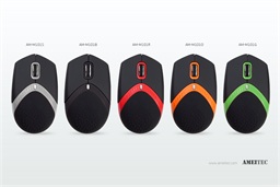 AMEI AM-M101R Ergonomická Optická 1 600 DPI Drátová USB Černá-červená