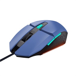 TRUST GXT 109 FELOX Herní Optická Pro praváky 6 400 DPI Drátová USB Modrá