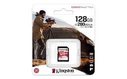 Kingston Canvas React Plus SDXC 128GB UHS-II U3 Class 10