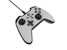 Drátový gamepad Genesis MANGAN 300, pro PC Switch Mobil, bílý