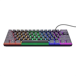Trust Gaming GXT 867 Acira Drátová USB US layout Černá