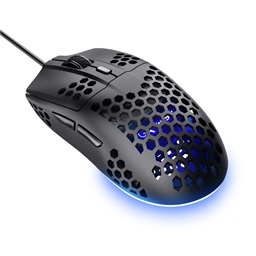 Trust Gaming GXT 928 Helox Herní Optická Pro praváky 6 400 DPI Drátová USB Černá