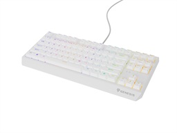 Genesis herní klávesnice THOR 230 TKL RGB Outemu Brown Drátová USB US layout Bílá