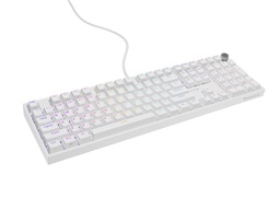 Herní mechanická klávesnice Genesis THOR 404 RGB Outemu Peach Silent Drátové USB-A US layout Bílá