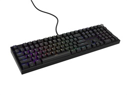 Herní mechanická klávesnice Genesis THOR 404 RGB Outemu Peach Silent Drátové USB-A US layout Černá