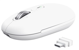 Trust Seron Slim Kancelářská Optická 3 200 DPI USB+BT Bílá