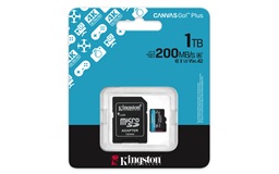 Kingston Canvas Go Plus A2 Micro SDXC 1TB UHS-I U3 Class 10 + Adaptér