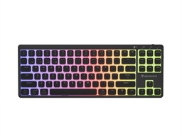 Bezdrátová herní klávesnice Genesis THOR 430 TKL USB+BT US Černá
