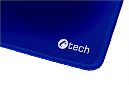 Podložka pod myš C-TECH MP-01, modrá, 320x270x4mm, obšité okraje