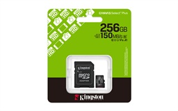 Kingston Canvas Select Plus Micro SDXC 256GB UHS-I U1 Class 10 + Adaptér