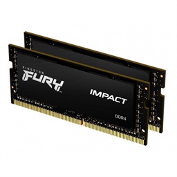 Kingston FURY Impact SO-DIMM DDR4 32GB 3200MHz CL20 2x16GB Black