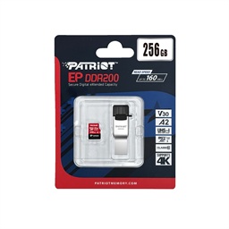 Patriot EP DDR200 + čtečka Micro SDXC 256GB UHS-I U3 Class 10