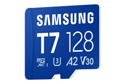 Samsung T7 Micro SDXC 128GB UHS-I U3 Class 10 Modrá