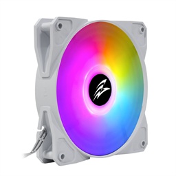 EVOLVEO 12FSW, ventilátor, 120mm, 4pin molex, ARGB, slave, bílý