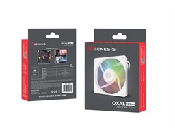 Ventilátor Genesis OXAL 120 ARGB, Bílý