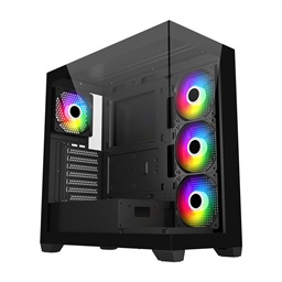 FSP M340-BA Midi Tower Transpar. Černá