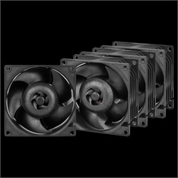 ARCTIC S8038-7K - 80mm Case Fan - dual ball bearing - max 7000 RPM - PWM regulated - Pack of 4 pcs