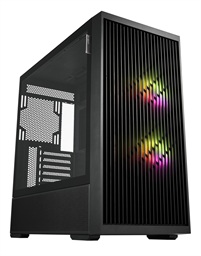FSP M330-BA Midi Tower Transpar. Černá