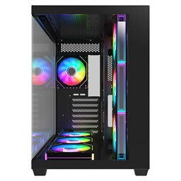FSP M341-BA Midi Tower Transpar. Černá