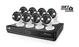 iGET HGNVK164908 - Kamerový UltraHD 4K PoE set, 16CH NVR + 8x IP 4K kamera, zvuk, SMART W M Andr iOS