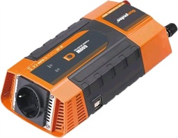 Měnič napětí Carspa PID400 12V 230V+USB 400W, modifikovaná sinus, digitální display