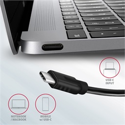 AXAGON HMC-5G2, USB 10Gbps hub, porty 2x USB-A, 2x USB-C, HDMI 4k 60, PD 100W, kabel USB-C 13cm