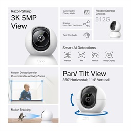 Tapo C230 Pan Tilt AI Home Security Wi-Fi Camera