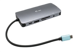 i-tec USB-C Metal Nano Dock HDMI VGA with LAN, Power Delivery 100 W + zdroj 100W