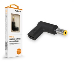 Aligator USB-C napájecí redukce 5,5x2,5 mm pro notebooky Acer Asus HP Lenovo Toshiba