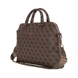 Guess PU 4G Triangle Logo Taška na Notebook 13 14 15" Brown