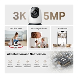 Mercusys MC230 Pan Tilt Home Security WiFi Camera