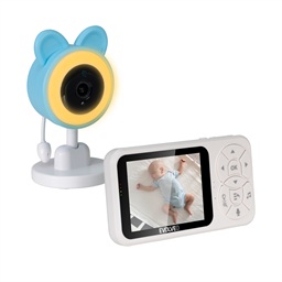 EVOLVEO Baby Monitor N35, dětská chůvička s kamerou,VOX,teploměr,noční vidění,RGB světlo, Modrá