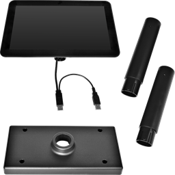10,1" LCD barevný zákaznický monitor Virtuos SD1010R, USB, černý