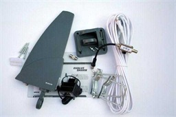 EVOLVEO Shark, aktivní venkovní anténa DAB+ DVB-T2, filtr LTE,4G,5G