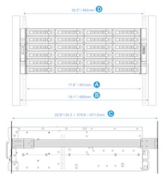 QNAP A02 rail kit, max. load 35 kg (RAIL-A02-90)