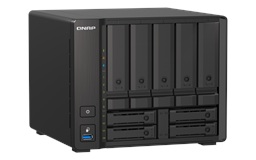 QNAP TS-h973AX-8G (Ryzen 2,2GHz, ZFS, 8GB RAM, 5x 3,5" + 4x 2,5" SATA 2x U.2, 2x 2,5GbE, 1x 10GbE)